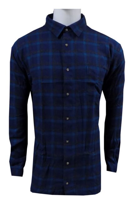 Πουκάμισο Μακρυμάνικο Καρό Μπλε Μεγάλα Μεγέθη / Υπερμεγέθη GCM 5135 690