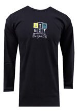 Μπλούζα Μακρυμάνικη Μακό Μαύρη Μεγάλα Μεγέθη / Υπερμεγέθη CRG 222 288