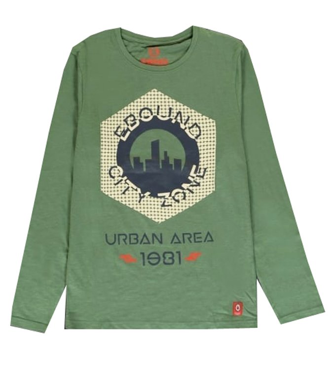 Μπλούζα Μακρυμάνικη Μακό Πράσινη EB 0516 Μπλούζα Μακρυμάνικη Μακό Πράσινη EB 0516