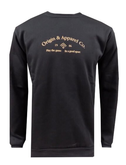 Μπλούζα Μακρυμάνικη Φούτερ Μαύρη Μεγάλα Μεγέθη / Υπερμεγέθη ORG 231 066