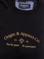 Μπλούζα Μακρυμάνικη Φούτερ Μαύρη Μεγάλα Μεγέθη / Υπερμεγέθη ORG 231 066