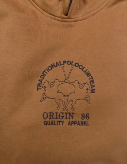 Μπλούζα Μακρυμάνικη Φούτερ Καφέ Μεγάλα Μεγέθη / Υπερμεγέθη ORG 231 075