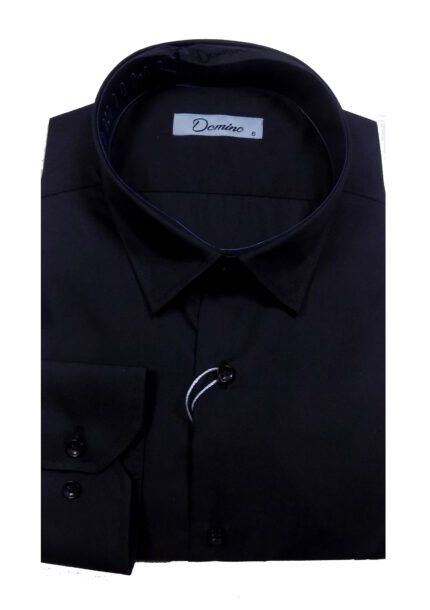 Πουκάμισο Μακρυμάνικο Μαύρο Μεγάλα Μεγέθη / Υπερμεγέθη PG 22502 020