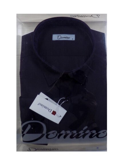 Πουκάμισο Μακρυμάνικο Μαύρο Μεγάλα Μεγέθη / Υπερμεγέθη PG 22502 020