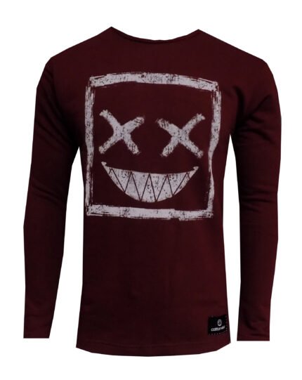 Μπλούζα Μακρυμάνικη Φούτερ Μπορντό C4A 22 305