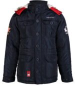 Μπουφάν Παρκά Σκούρο Μπλε Μεγάλα Μεγέθη / Υπερμεγέθη SM DONOVON N